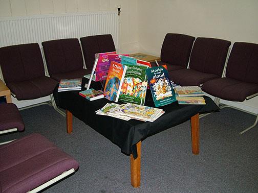 Waiting area for visitors and teachers Waiting area for visitors and teachers