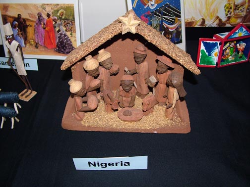 Nigerian nativity set Nigerian nativity set