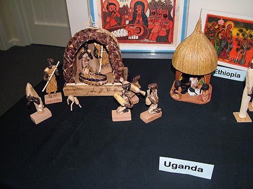 Nativity set from Uganda and Ethiopia
